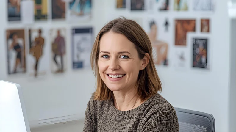 Eine Grafikerin aus unserem Grafikteam