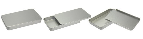 Schiebeschachtel aus Metall